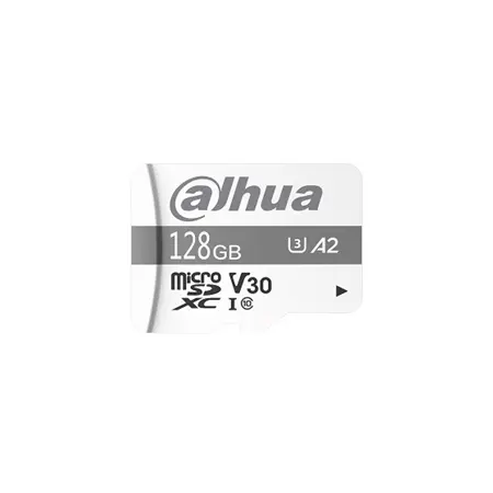 Tarjeta MicroSD Dahua de 128GB. Memoria de alta calidad y fabricación precisa. Alta velocidad y rendimiento estable. 