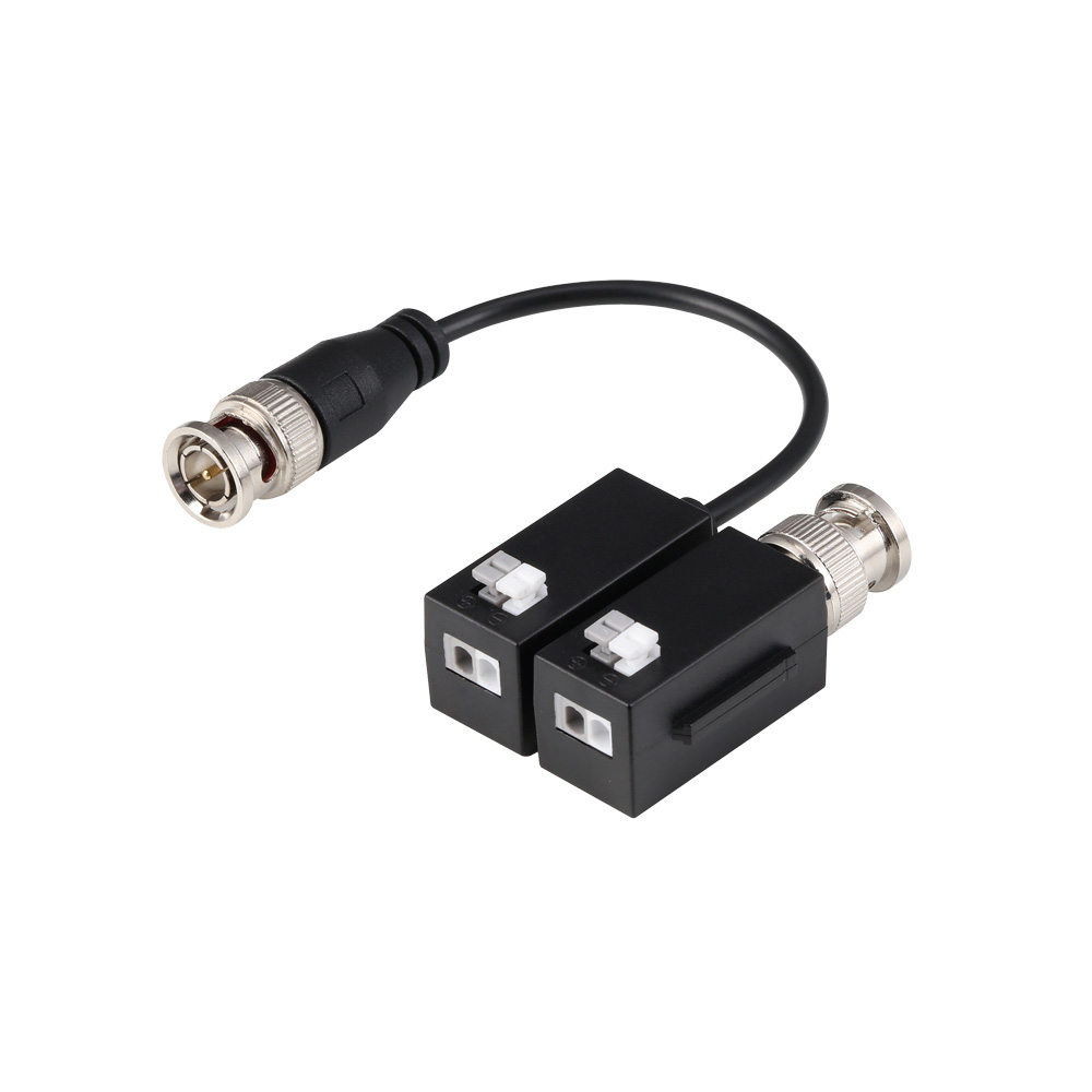 [EDB-1631 / PFM800B-4K] Pack de 2 transceptores pasivos de vídeo HDCVI/HDTVI/AHD/CVBS de 1 canal de transmisión en tiempo real de hasta 4K (CVI). No requiere alimentación. Hasta 200 metros @4K/6MP/5MP/4MP.