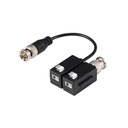 Pack de 2 transceptores pasivos de vídeo HDCVI/HDTVI/AHD/CVBS de 1 canal de transmisión en tiempo real de hasta 4K (CVI). No requiere alimentación. Hasta 200 metros @4K/6MP/5MP/4MP.